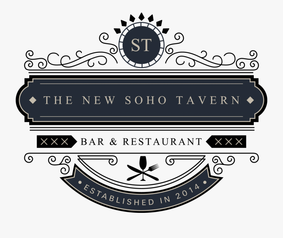 New Soho Tavern Logo, Transparent Clipart