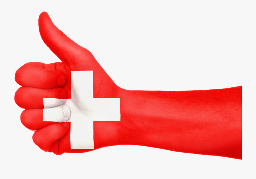 Switzerland Flag Hand - Moçambique Flag, Transparent Clipart