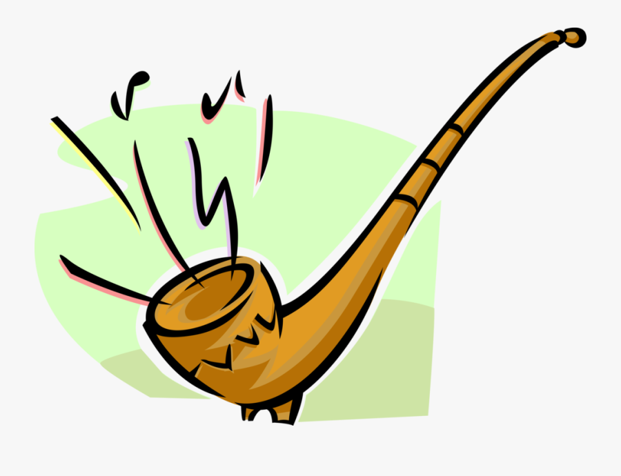 Vector Illustration Of Alphorn Or Alpenhorn Alpine, Transparent Clipart