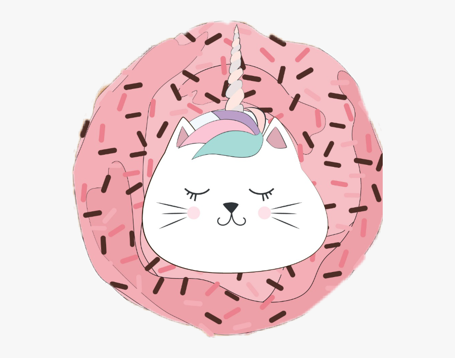 Transparent Rust Clipart - Cat And Donut, Transparent Clipart