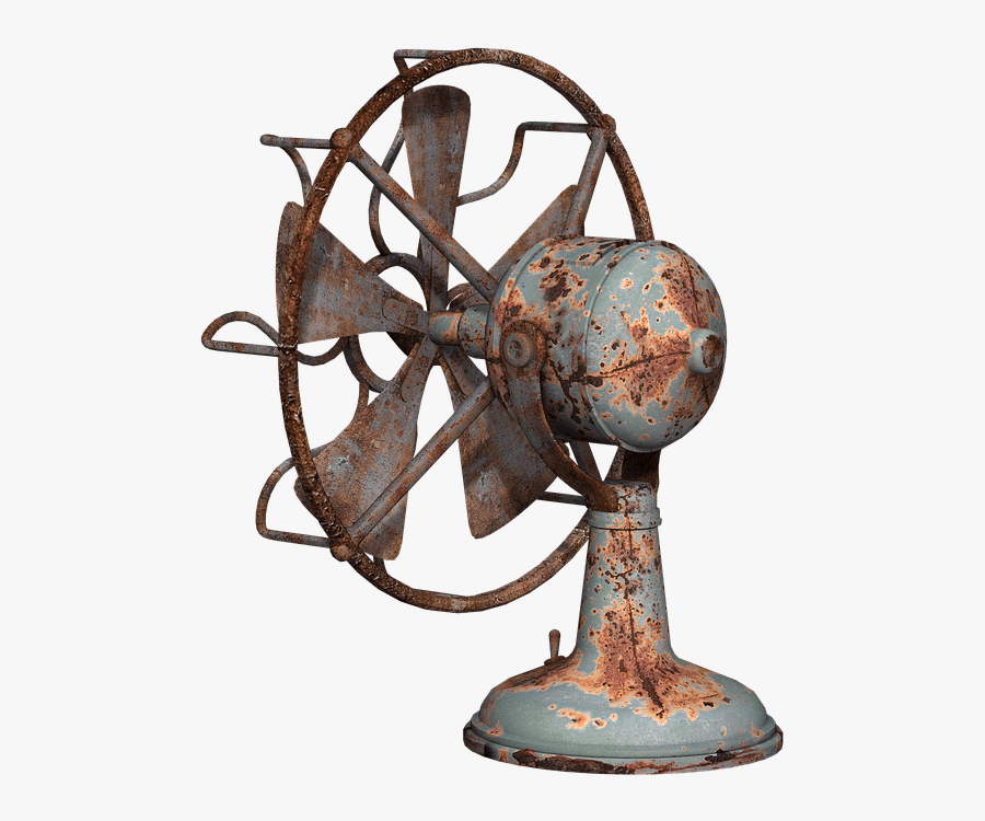 Fan Rusty Blue - Fan, Transparent Clipart