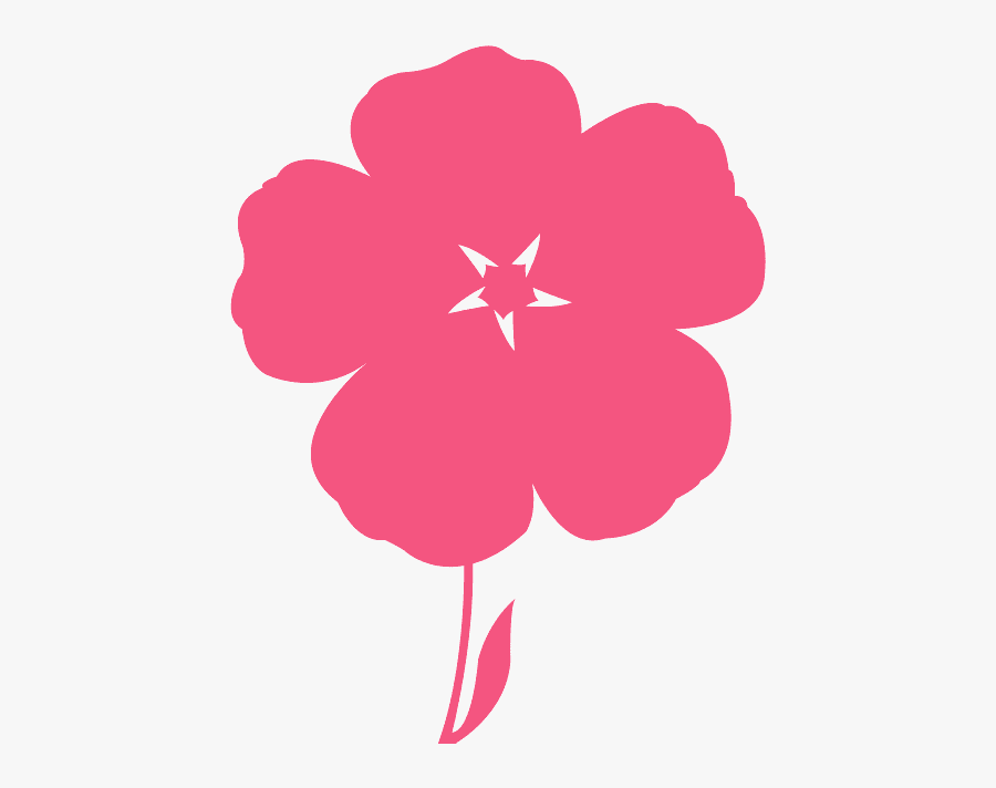 Flor Silueta Vector, Transparent Clipart