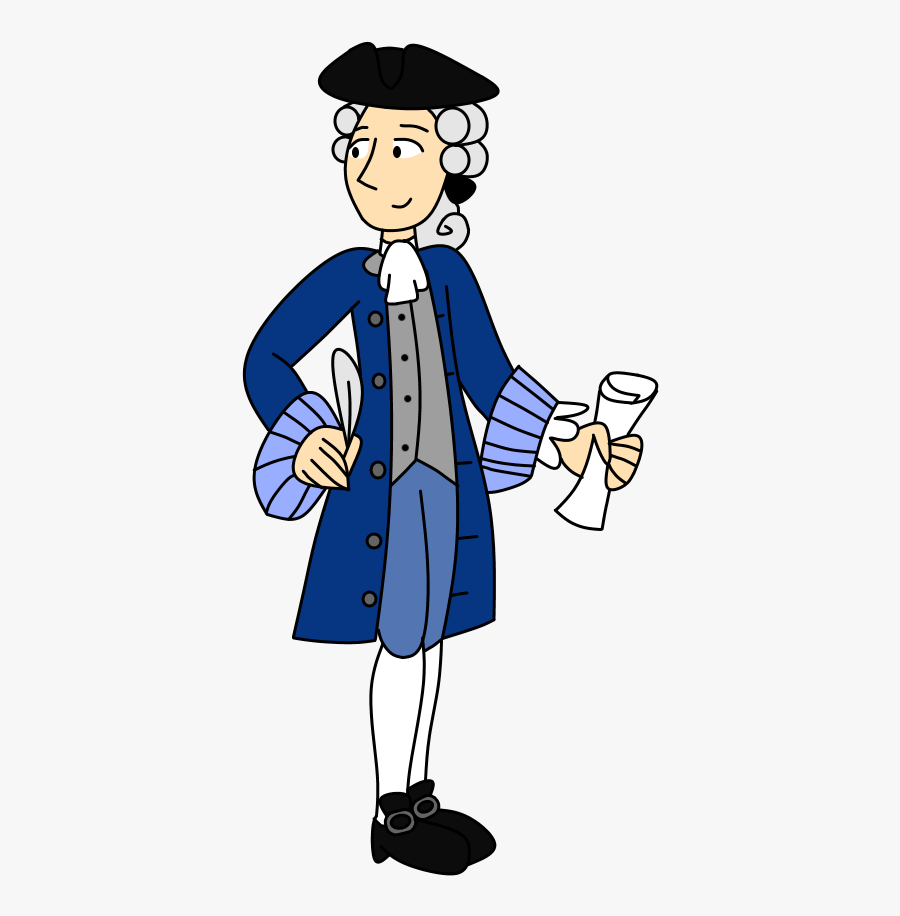 Transparent 18th Clipart - 18th Century Man Cartoon, Transparent Clipart