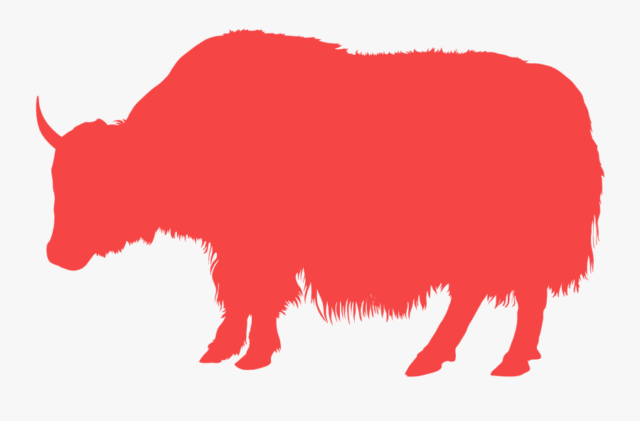 Yak Silhouette, Transparent Clipart