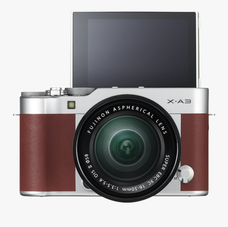 Clip Art Fujifilm X A Arrives - Fujifilm X A3 Brown, Transparent Clipart
