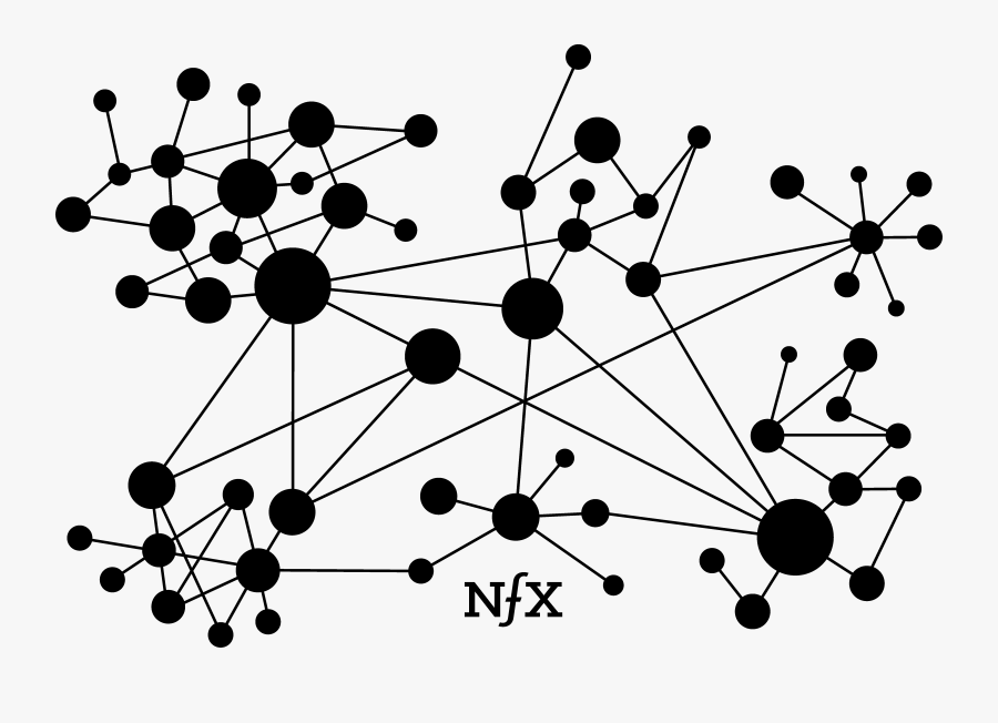 Network Black And White, Transparent Clipart