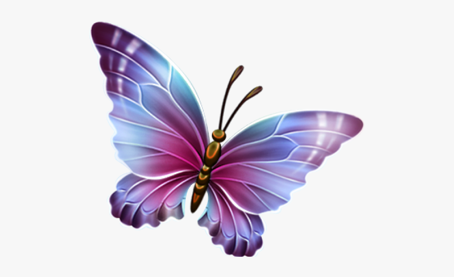 Rainbow Butterfly Clipart Simple Rainbow - Transparent Background Butterfly Clipart, Transparent Clipart