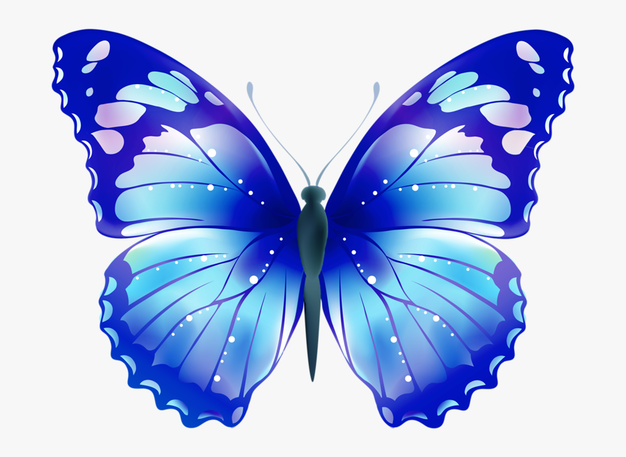 Transparent Butterflies Clipart - Clip Art Lavender Butterfly, Transparent Clipart