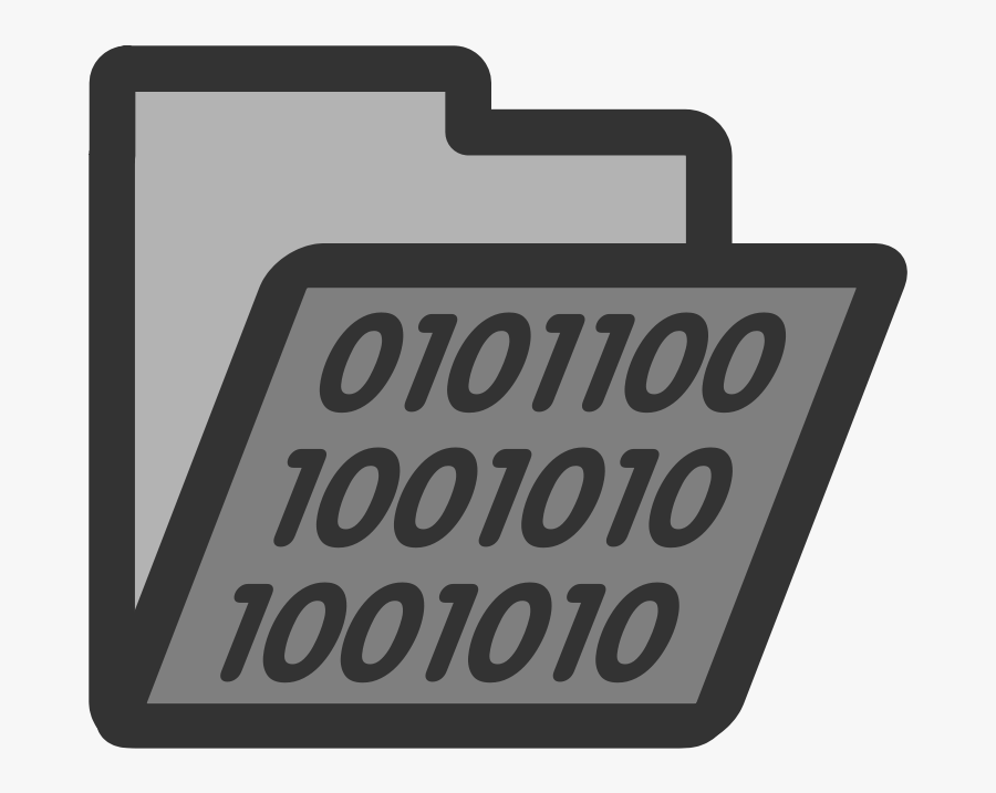 Folder Binary - Binary Clipart, Transparent Clipart