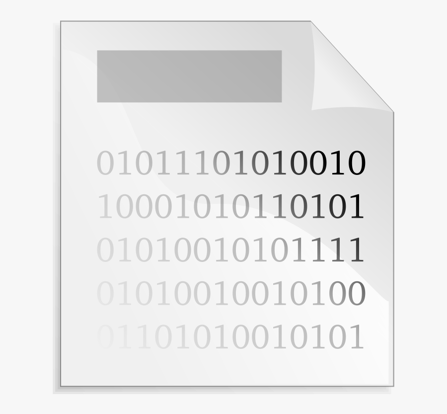 Binary File, Transparent Clipart