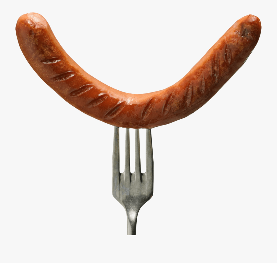 Fork Sausage Transparent Background - Sausage Png, Transparent Clipart