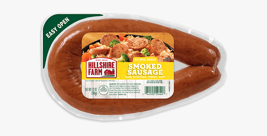 Clip Art Naturals Smoked Rope Hillshire - Hillshire Farm Smoked Sausage, Transparent Clipart