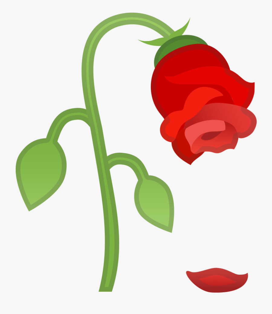  Transparent  Flower Emoji  Png Wilted Rose  Emoji  Png 