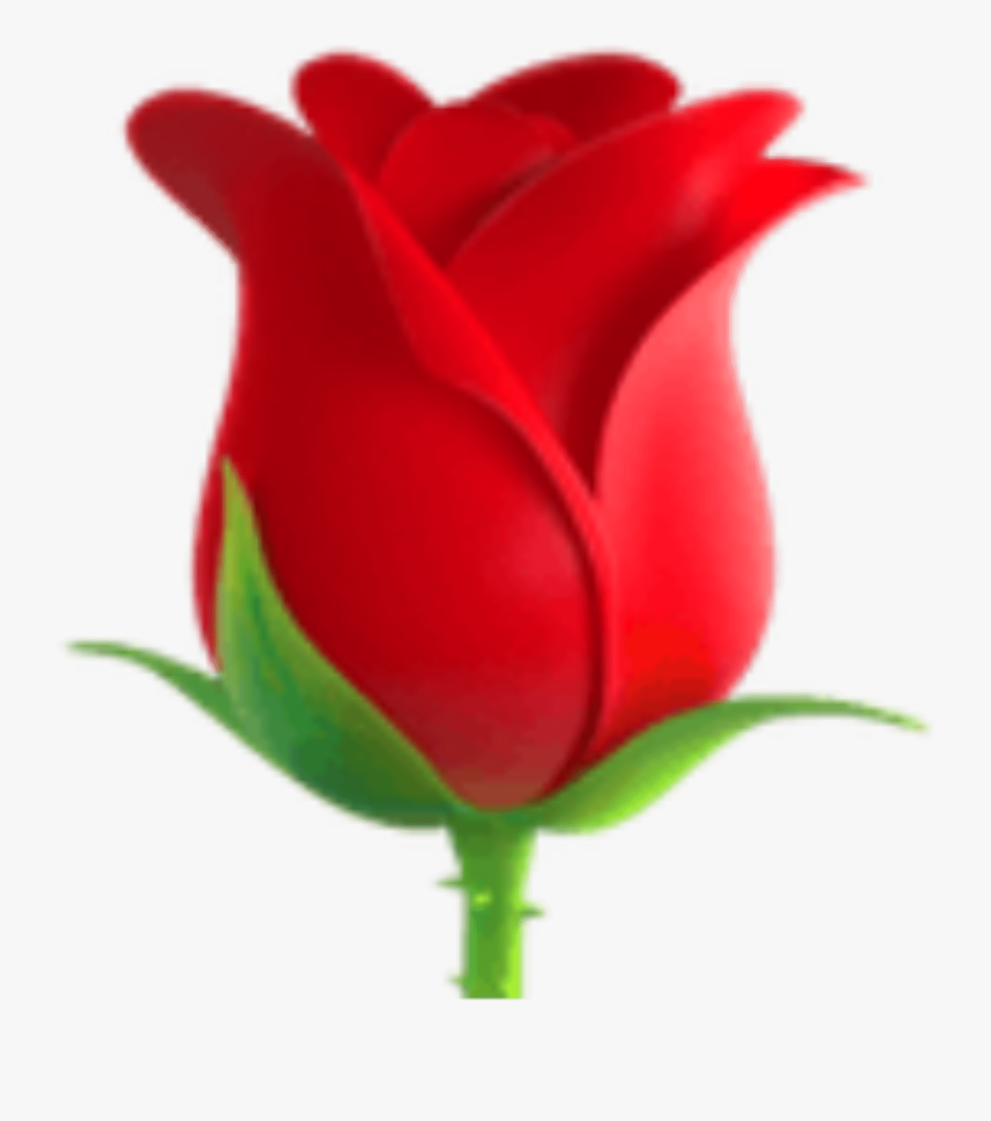 Transparent Emoji Clipart Transparent - Rose Emoji Flower, Transparent Clipart