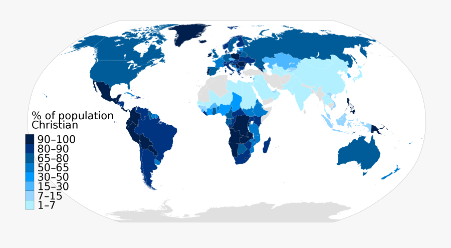 Christianity Wikipedia The Global - Death Rate Choropleth Map, Transparent Clipart