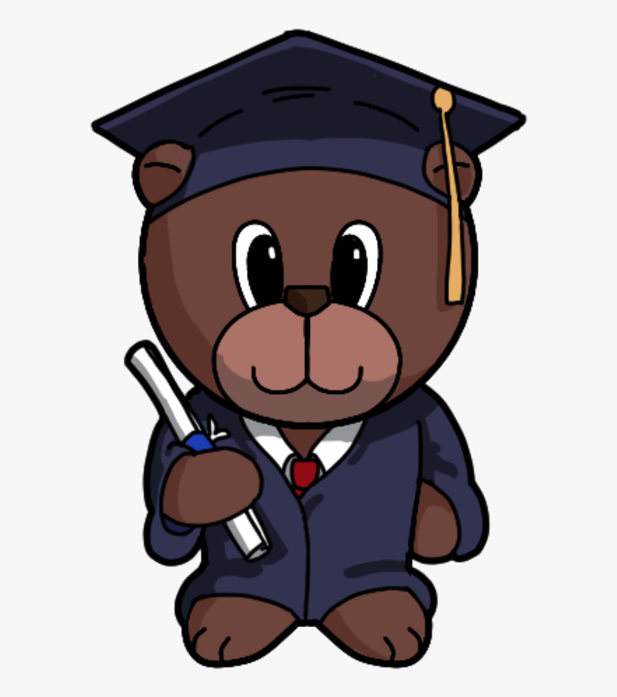 Teddy Clipart Graduation - Cartoon Graduation Bear Png, Transparent Clipart