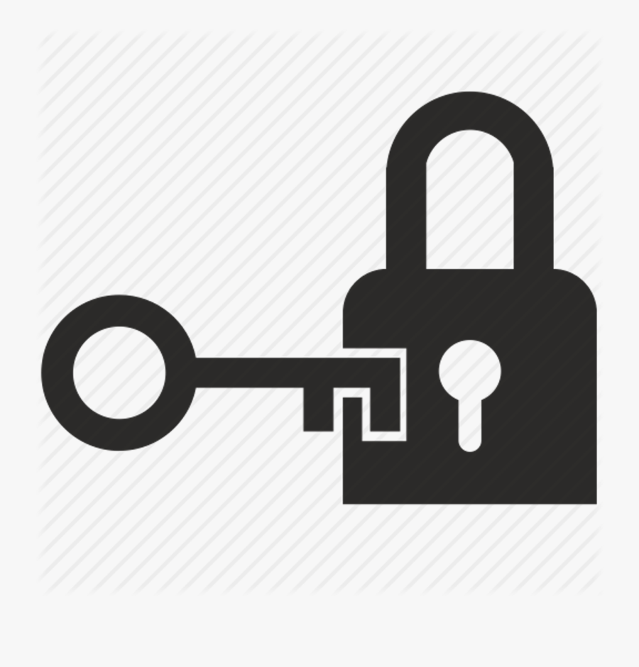 Clip Art Graphic Of A Door Knob And Keys - Lock And Key Clipart, Transparent Clipart