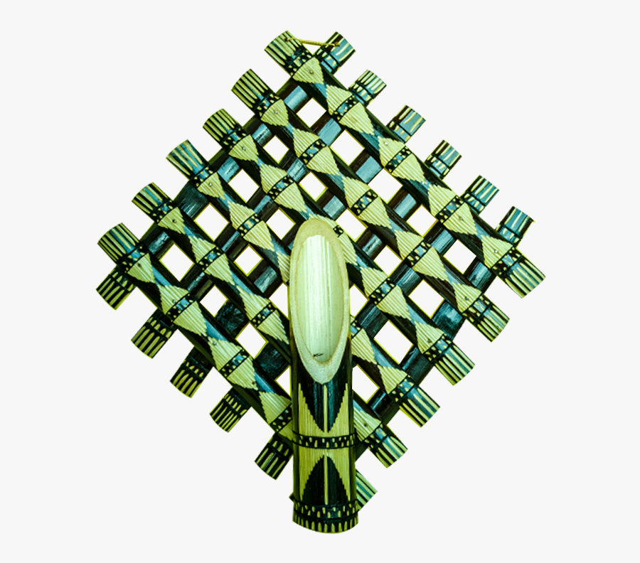 Cross Png Criss Cross Bamboo Pipe Wall Flower Vase - Graphic Design, Transparent Clipart