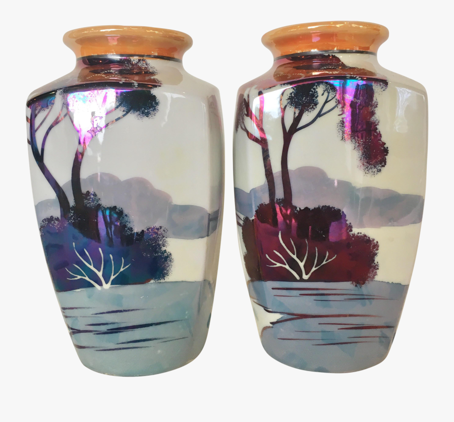 Clip Art Chinoiserie Vases, Transparent Clipart