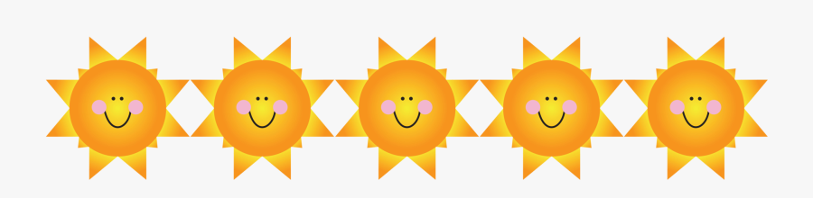 Smiling Sun - Smiley, Transparent Clipart