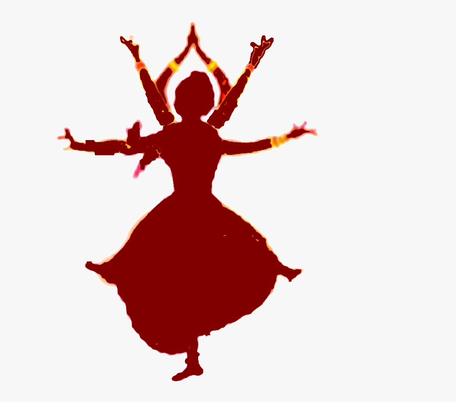 Indian Classical Dance Bharatanatyam Dance In India - Bharatanatyam Dancer Silhouette, Transparent Clipart