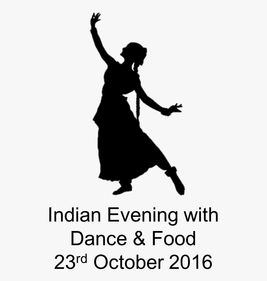 Transparent Indian People Png - Silhouette Indian Kathak Dance, Transparent Clipart
