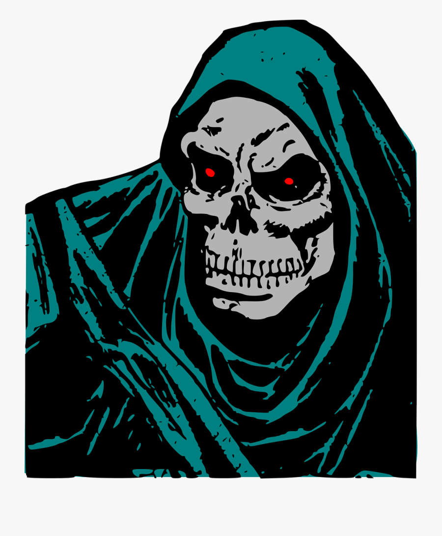 Grim Reaper Face Png, Transparent Clipart