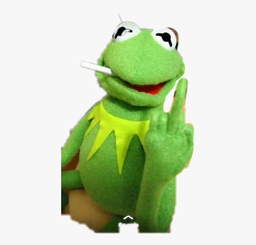 Kermit Frog Muppet Muppets Kermit The Frog Middle Finger Free Transparent Clipart Clipartkey - kermit roblox