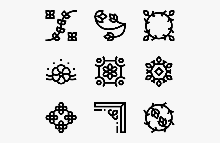 Floral Design - Winter Icon Black And White, Transparent Clipart