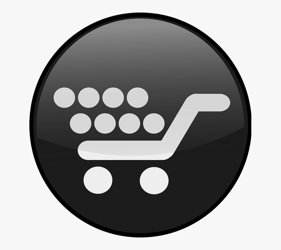 Shopping Cart - Blue Shopping Cart, Transparent Clipart