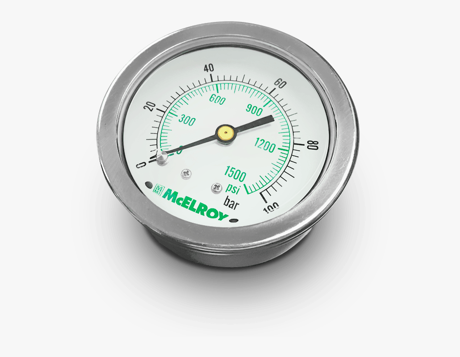 Lower Pressure Gauges Offer Small Increments For A - Mcelroy, Transparent Clipart