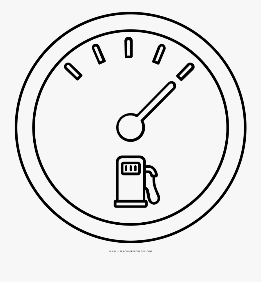 Gas Gauge Coloring Page Ultra Coloring Pages Pokemon - Old Car Sticker, Transparent Clipart