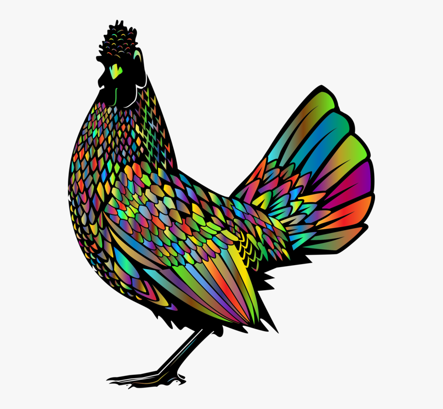 Fowl,rooster,galliformes - Gold Rooster Png, Transparent Clipart