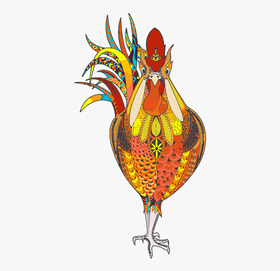 Vector Gold Rooster - รอย สัก รูป ไก่ชน, Transparent Clipart