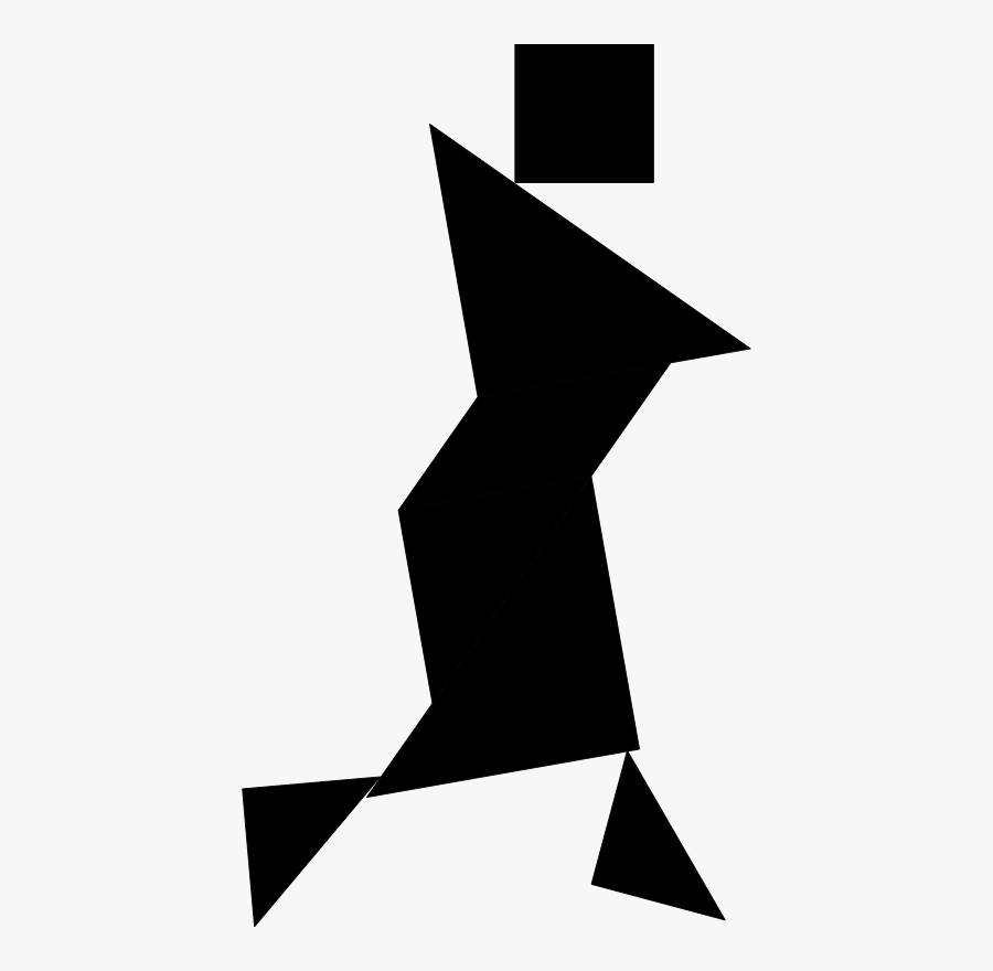 Photography - Tangram People, Transparent Clipart