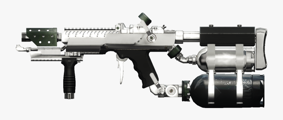 Flamethrower Chromed Combustion - Assault Rifle, Transparent Clipart
