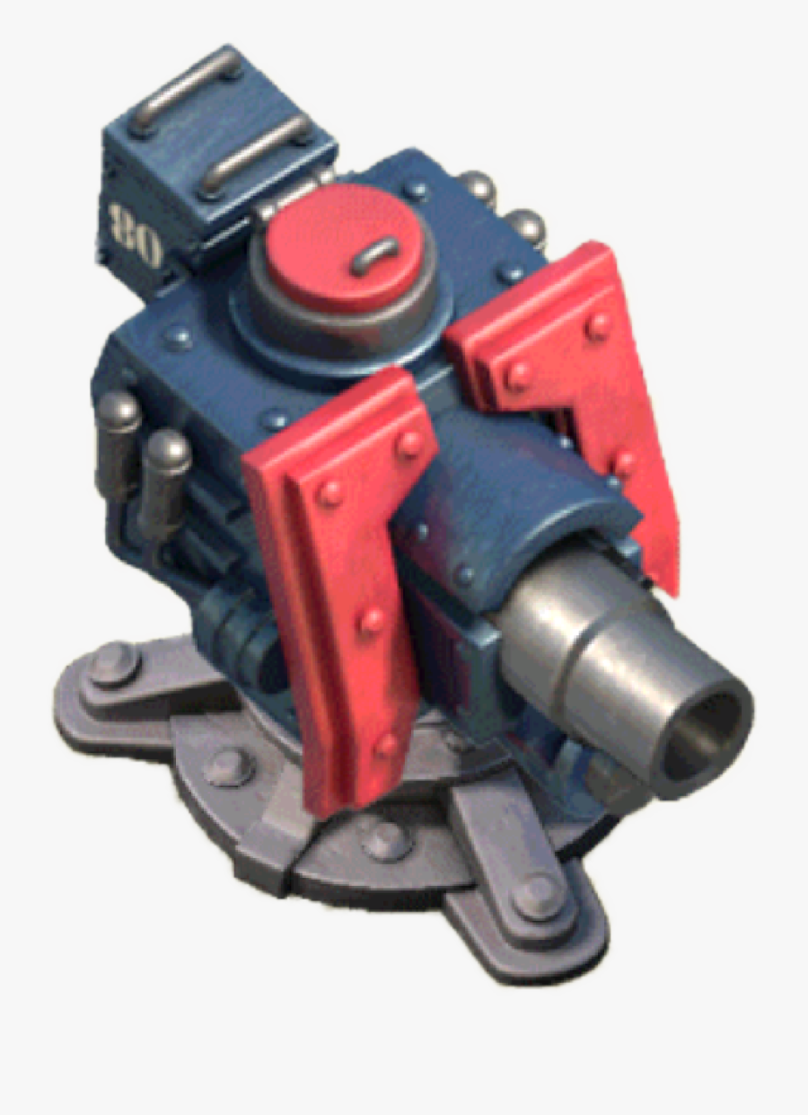 Gun Clipart Flamethrower - Boom Beach Max Level Cannon, Transparent Clipart