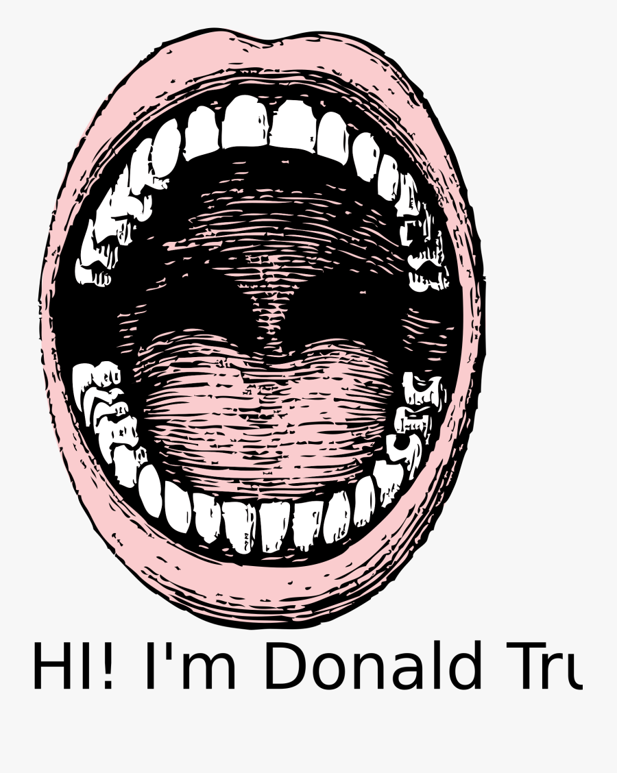 Mouth Wide Open Drawing, Transparent Clipart