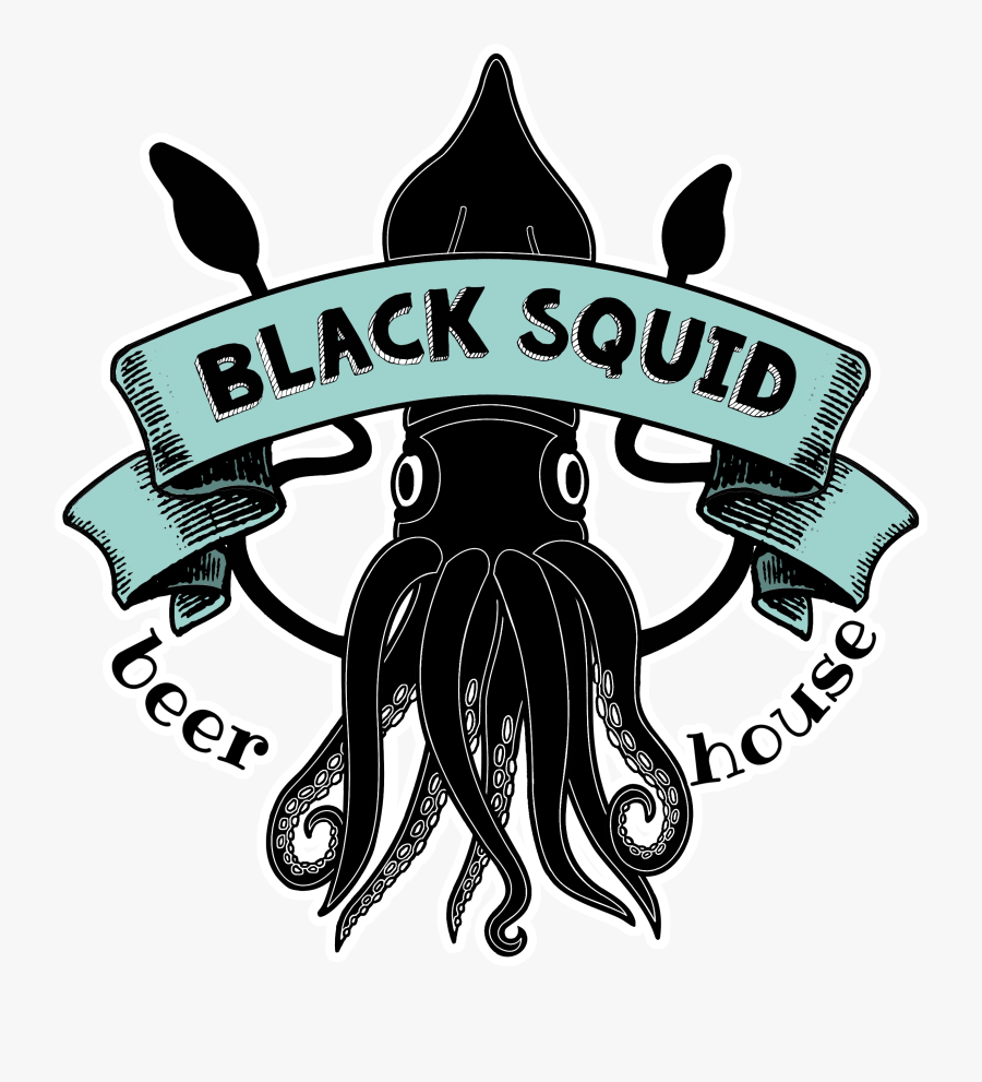 Transparent Squid Transparent Png - Black Squid Logo, Transparent Clipart