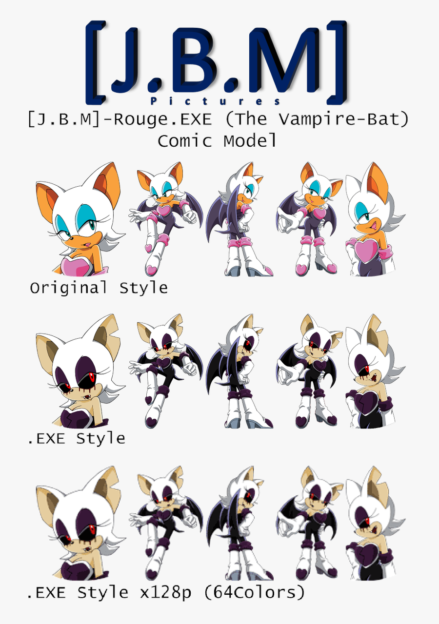 Rouge The Bat Exe, Transparent Clipart