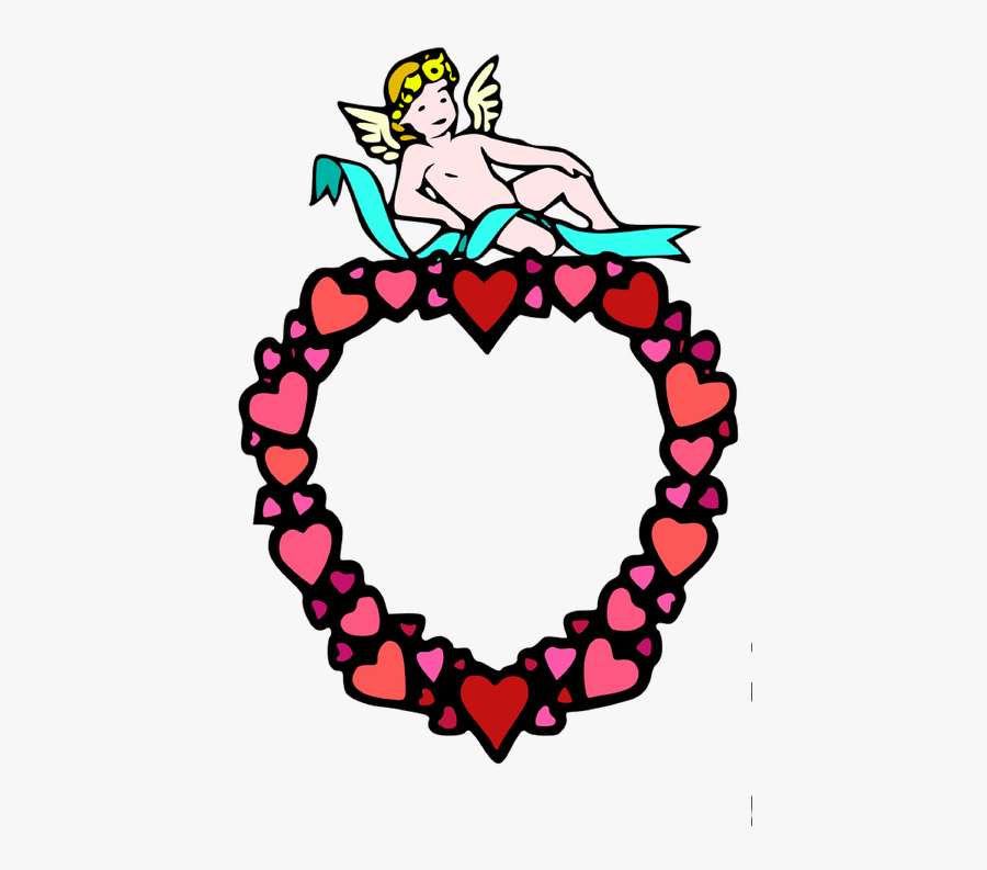 Heart Border Heart Frame Picture Frame - Heart Coloring Pages, Transparent Clipart