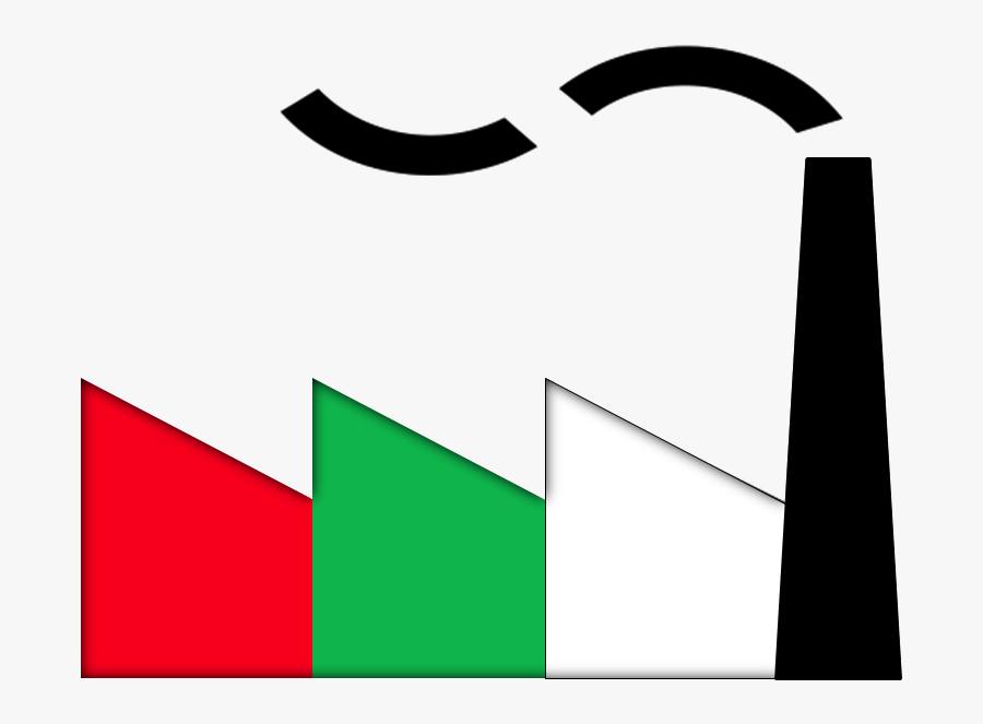 Factory Symbol, Transparent Clipart