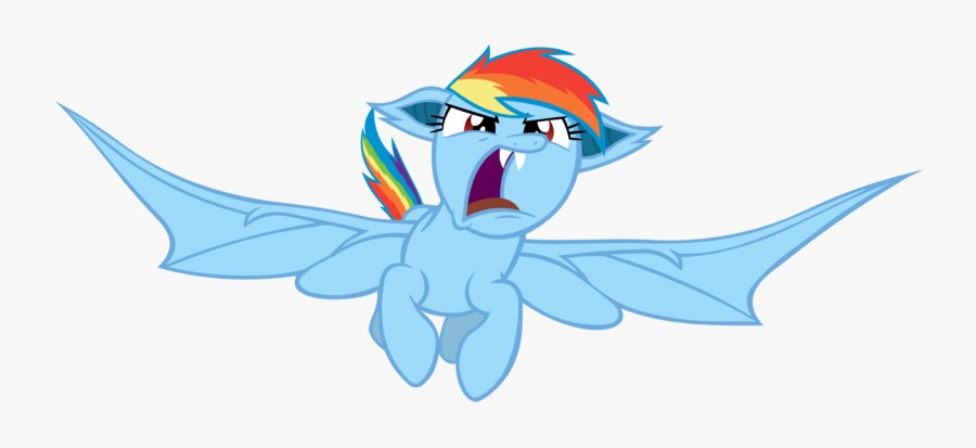 Rainbow Dash Rarity Applejack Pony Bat Mammal Cartoon - Rainbow Dash Applejack Bat, Transparent Clipart