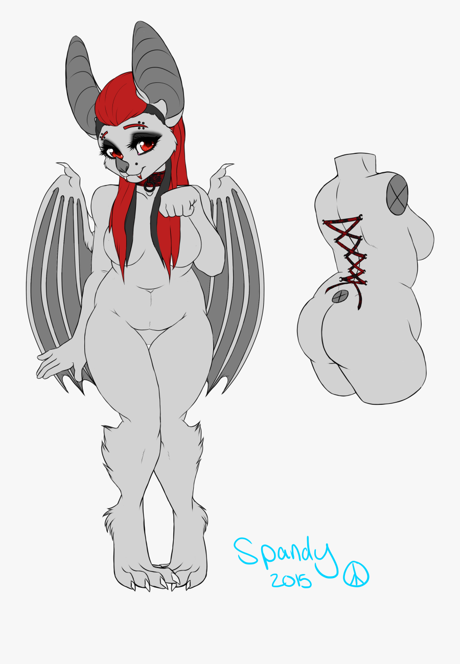 Bat Girl - Cartoon, Transparent Clipart