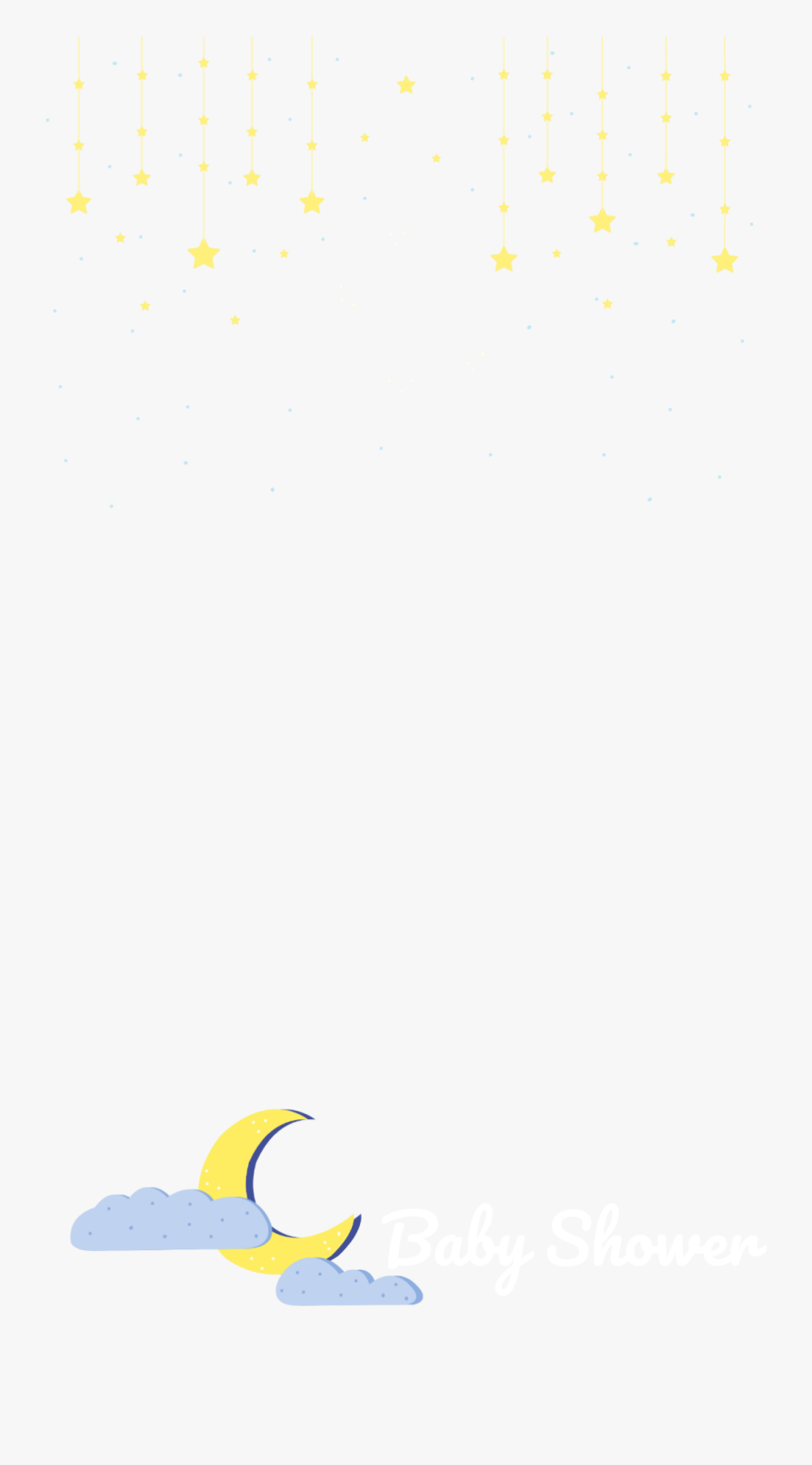 Crescent Moon Emoji Png -night Sky Baby Shower - Crescent, Transparent Clipart