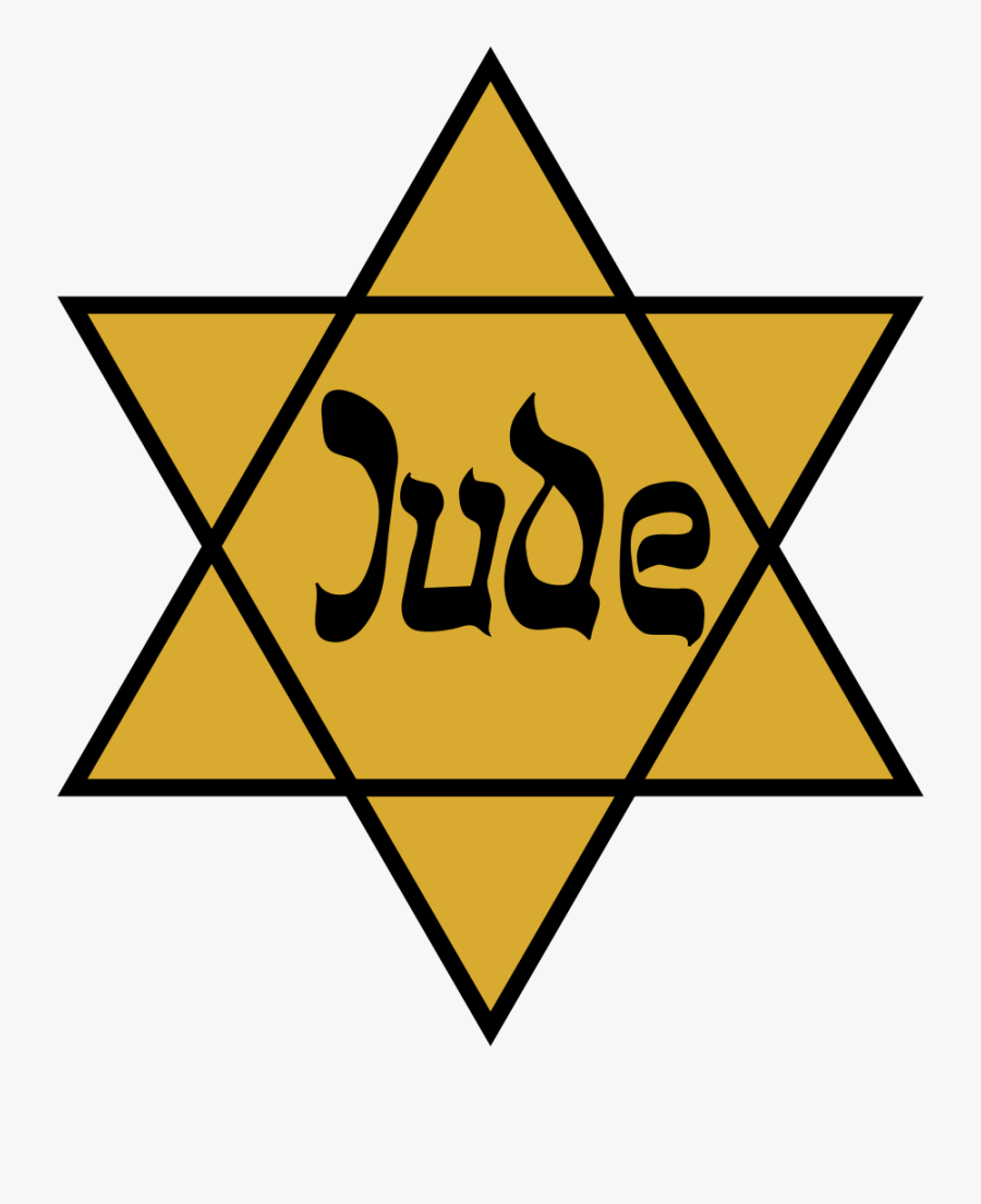 File - Yellowbadge Logo - Svg - Yellow Star Of David - Holocaust Star Of David, Transparent Clipart