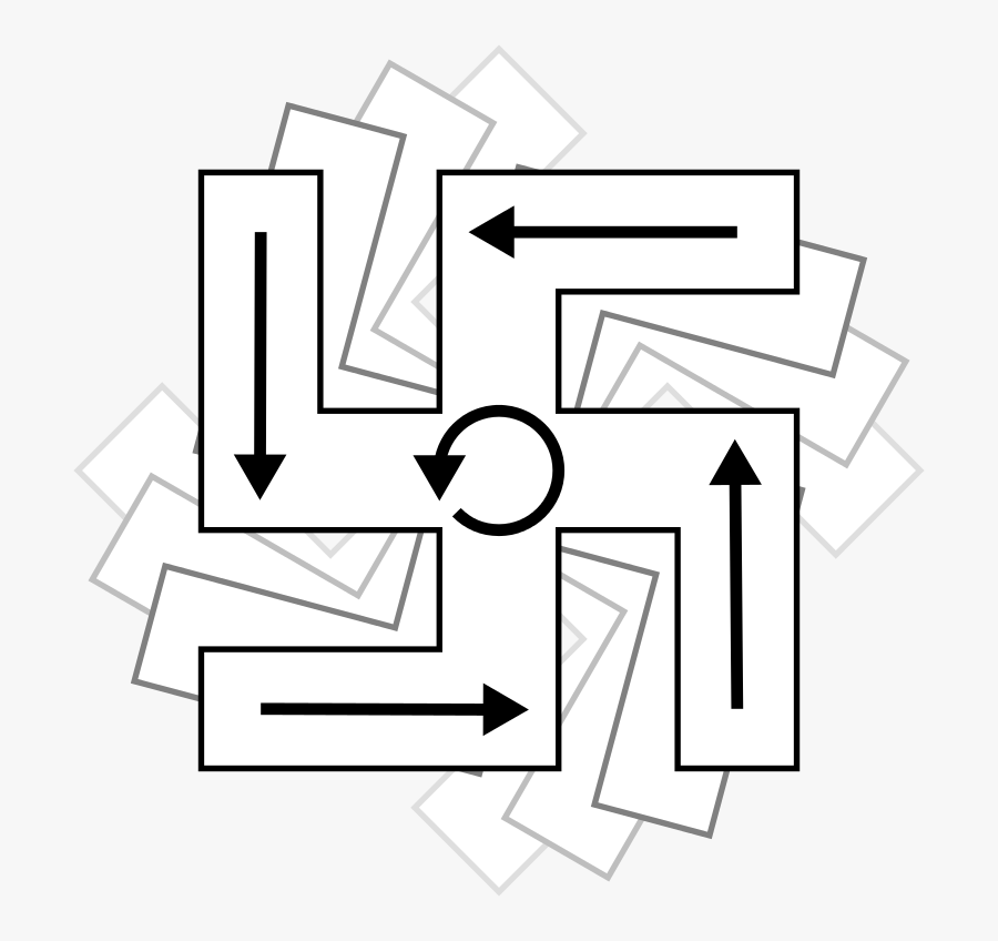 Ccw Right-facing Swastika - 16 Kg Of Grain Feeds People, Transparent Clipart