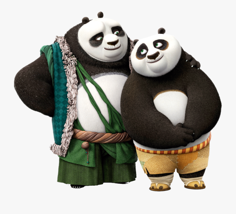 Kung Fu Panda Png Free Image - Kung Fu Panda And Dad, Transparent Clipart