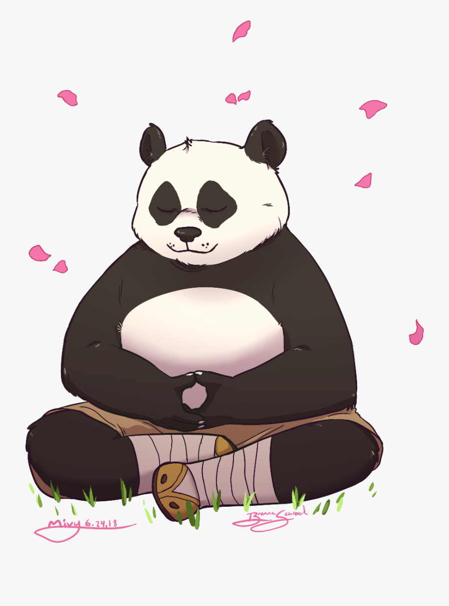 I Can Hardly Believe It, But Kung Fu Panda Is 10 Years - Meditation Kung Fu Panda Inner Peace, Transparent Clipart