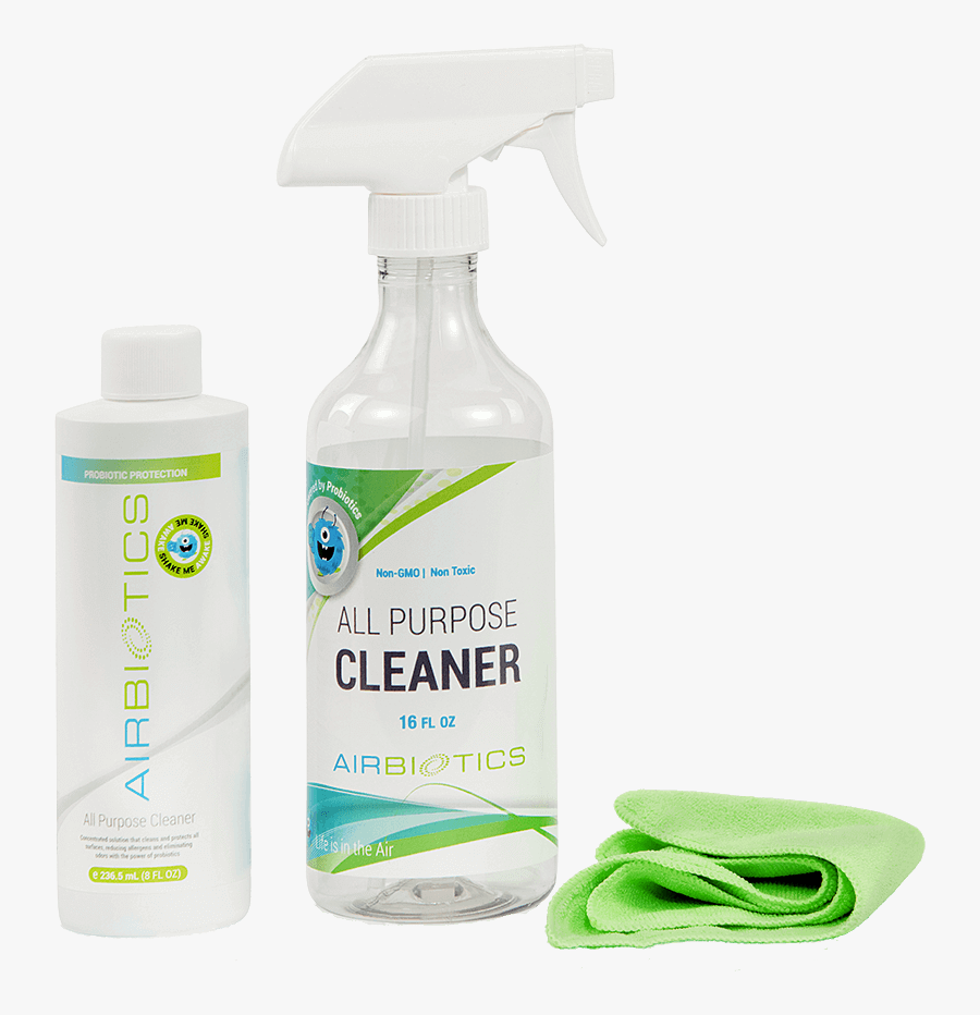 Clean Clipart All Purpose Clean - Airbiotics All Purpose Cleaner, Transparent Clipart